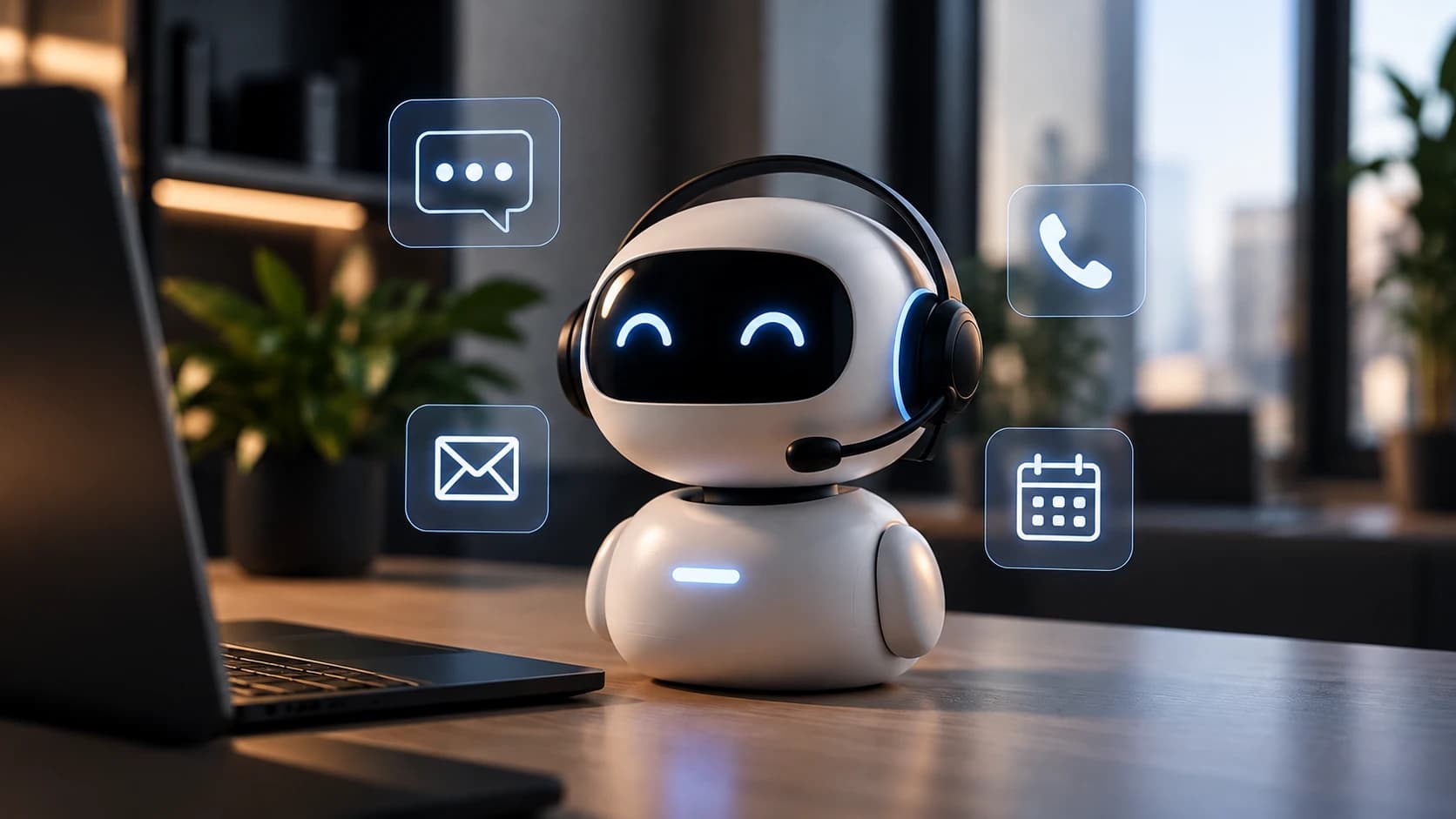 AI-assistent som hanterar samtal, meddelanden och bokningar